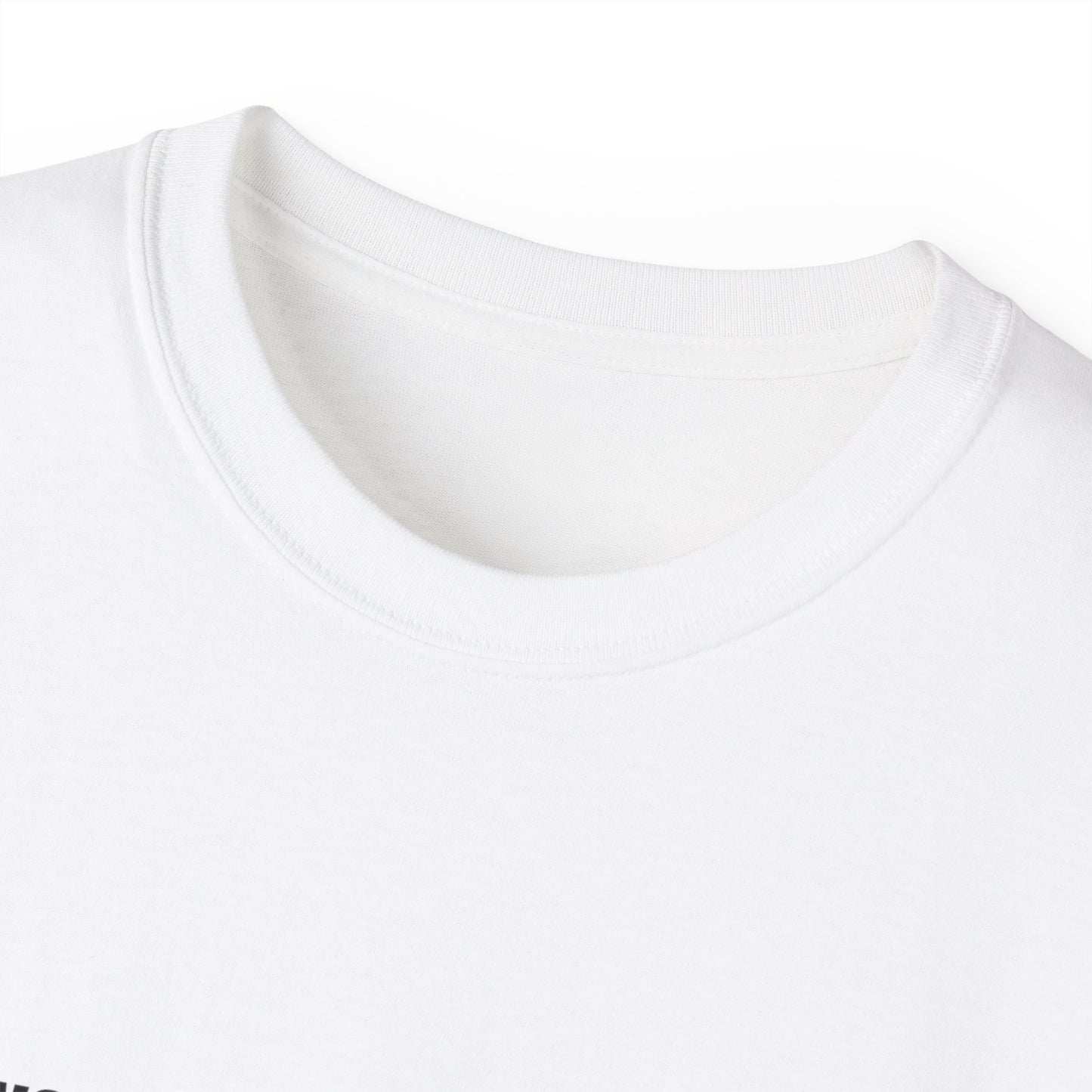 Collar detail of funny Thank You Jesus Easter shirt – unisex cotton tee