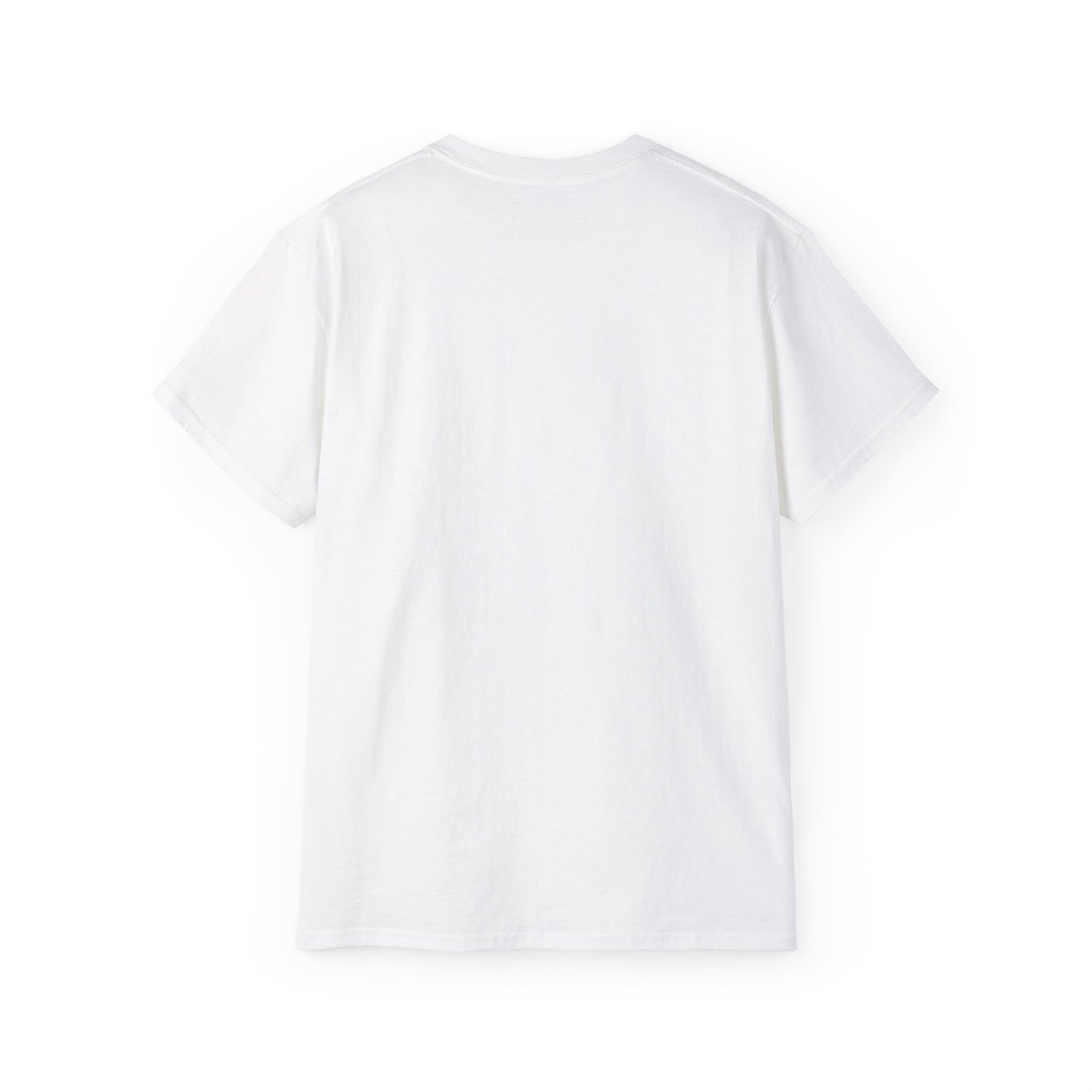 Back view of funny That's Amore pizza shirt – plain back